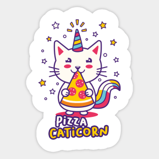 Pizza Caticorn Sticker